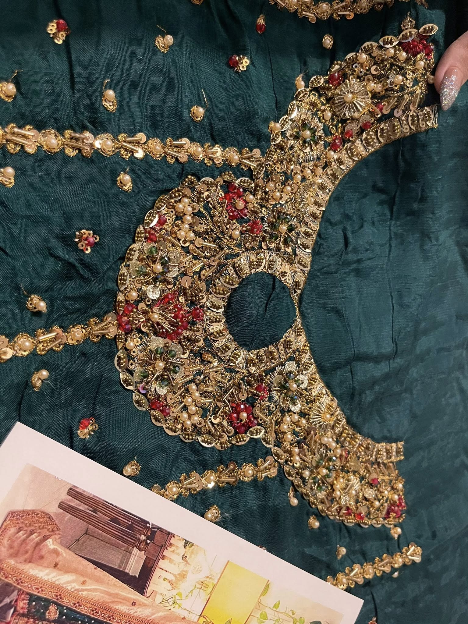 Haris Shakeel – Mehru Style, fabric and embroidery detail 1