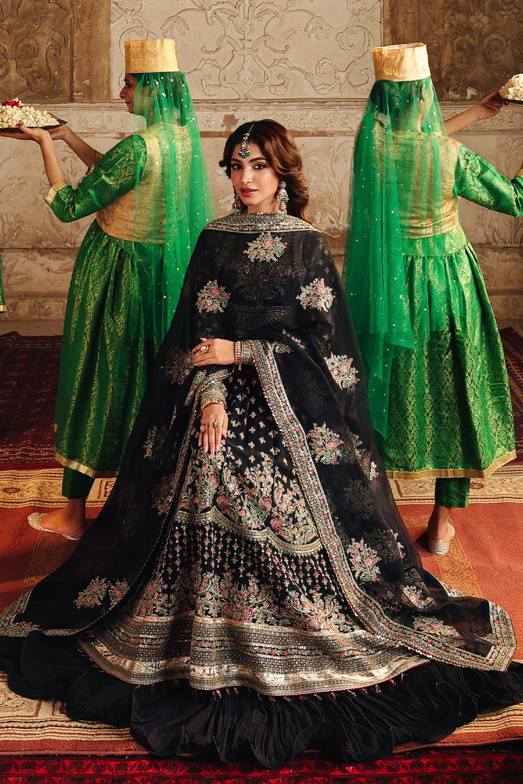 Saad Shaikh Meharbano Style — Mairaz Black Lehenga