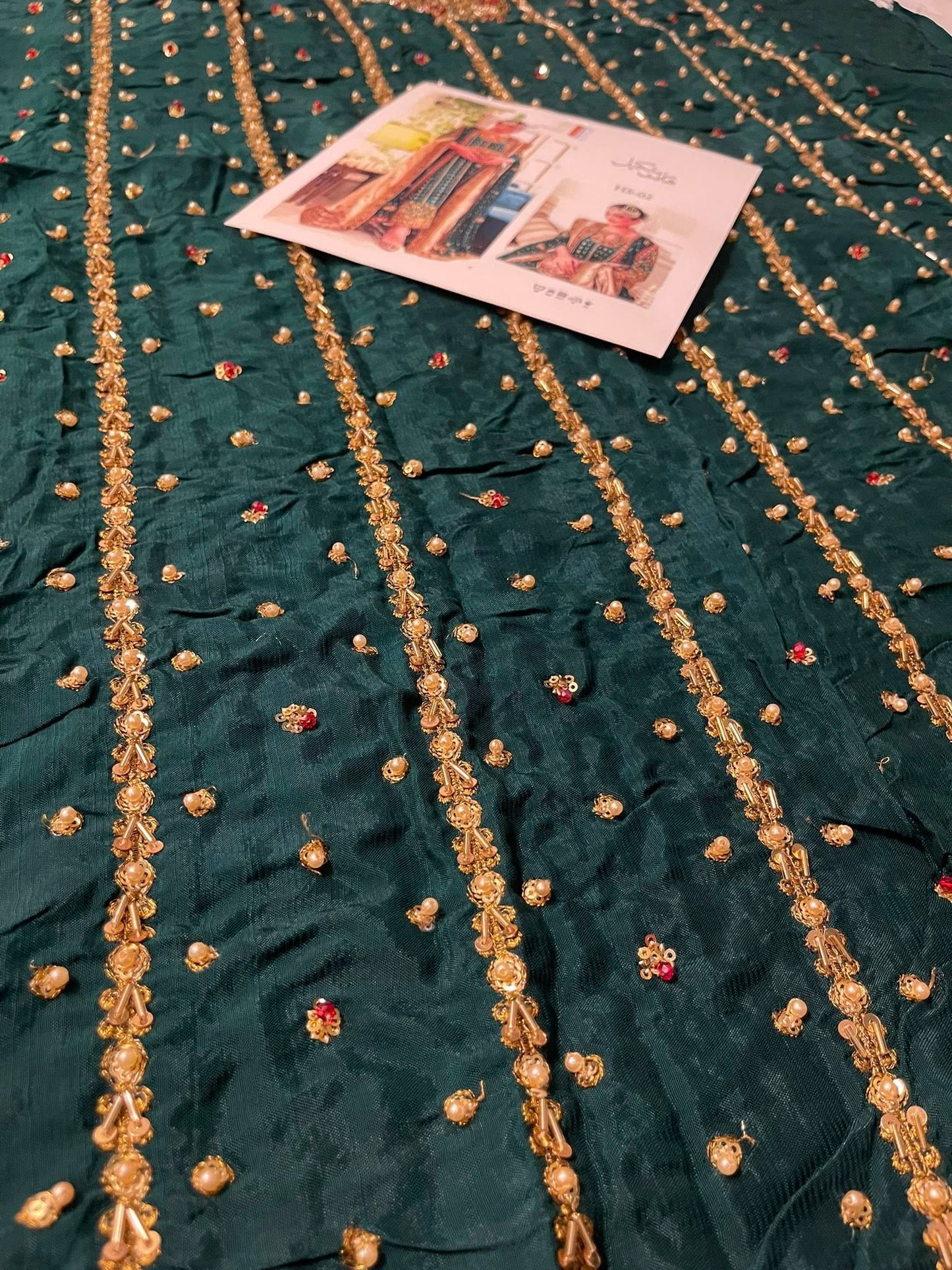 Haris Shakeel – Mehru Style, fabric and embroidery detail 8