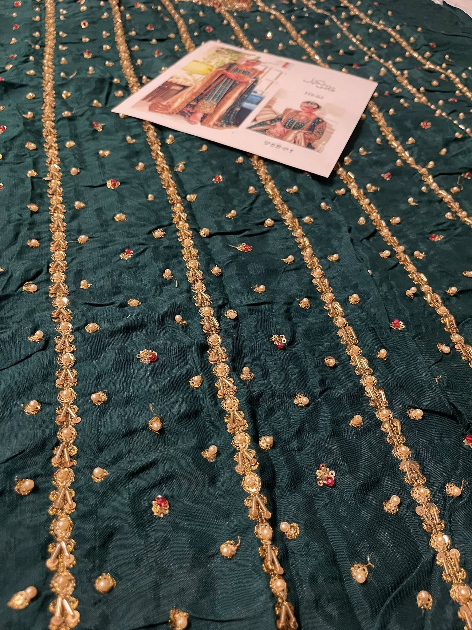 Haris Shakeel – Mehru Style, fabric and embroidery detail 8