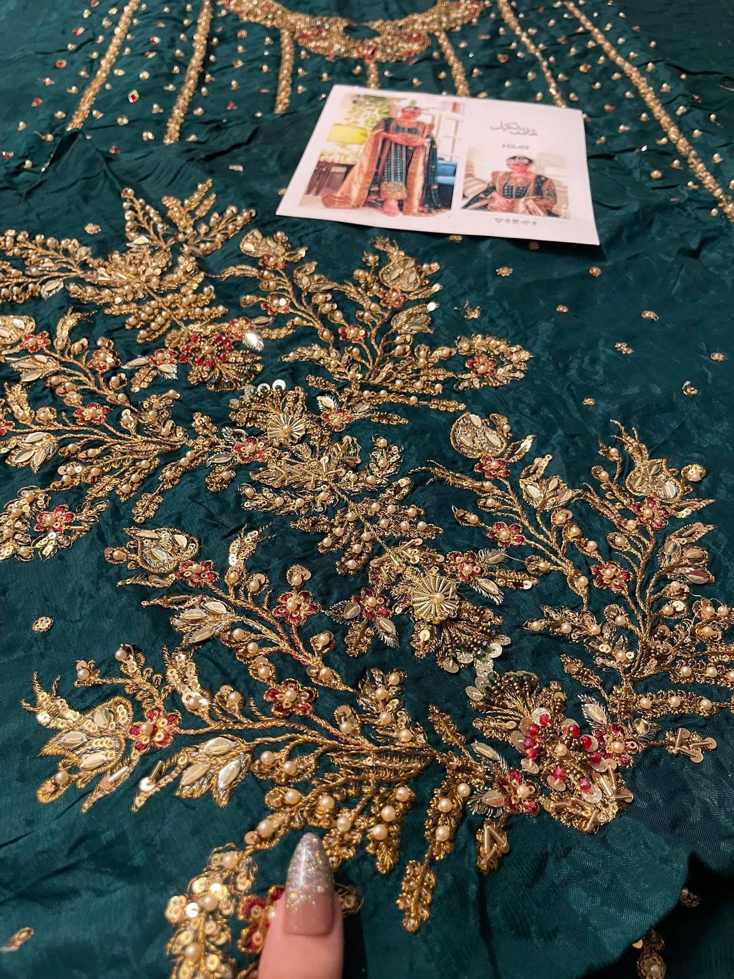 Haris Shakeel – Mehru Style, fabric and embroidery detail 2