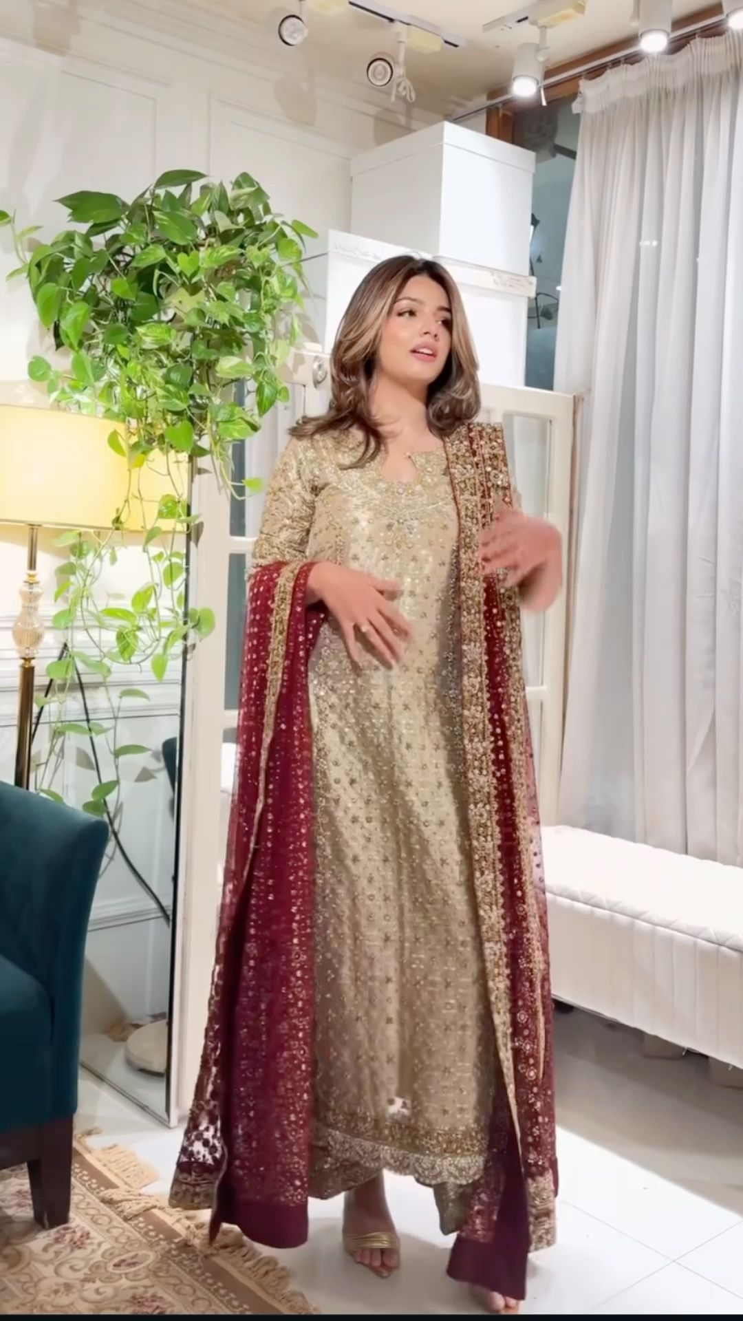 Haris Shakeel – Nawal Style, fabric and embroidery detail 7