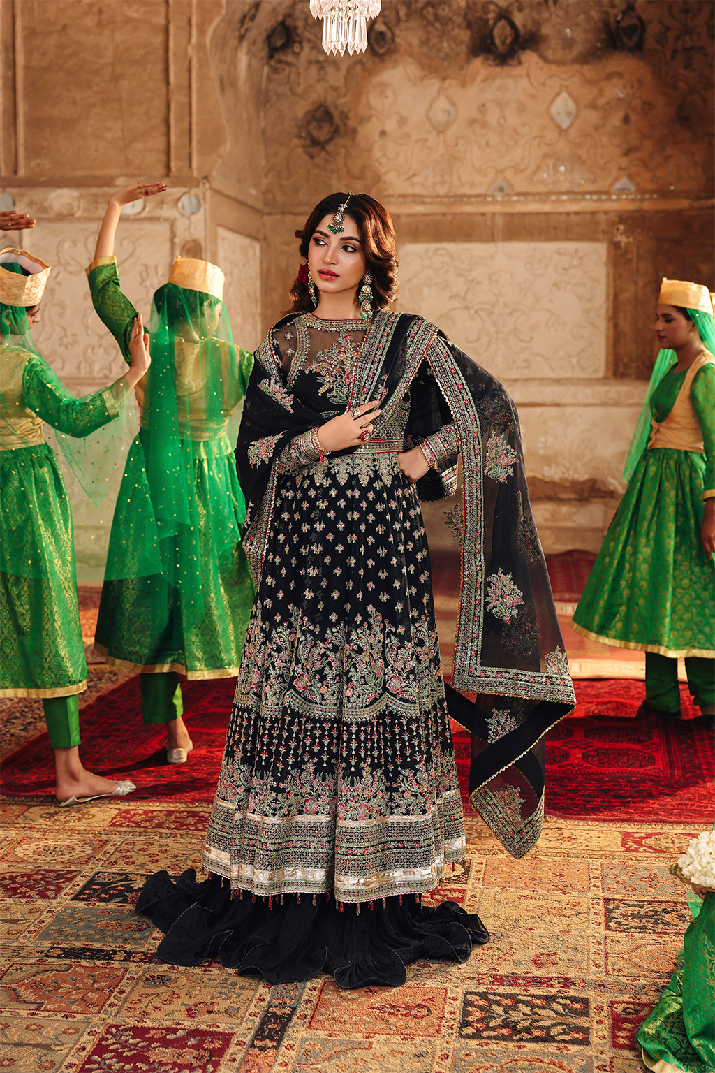 Saad Shaikh Meharbano Style — Mairaz Black Lehenga