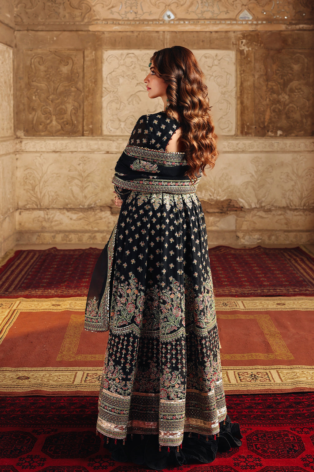 Saad Shaikh Meharbano Style — Mairaz Black Lehenga