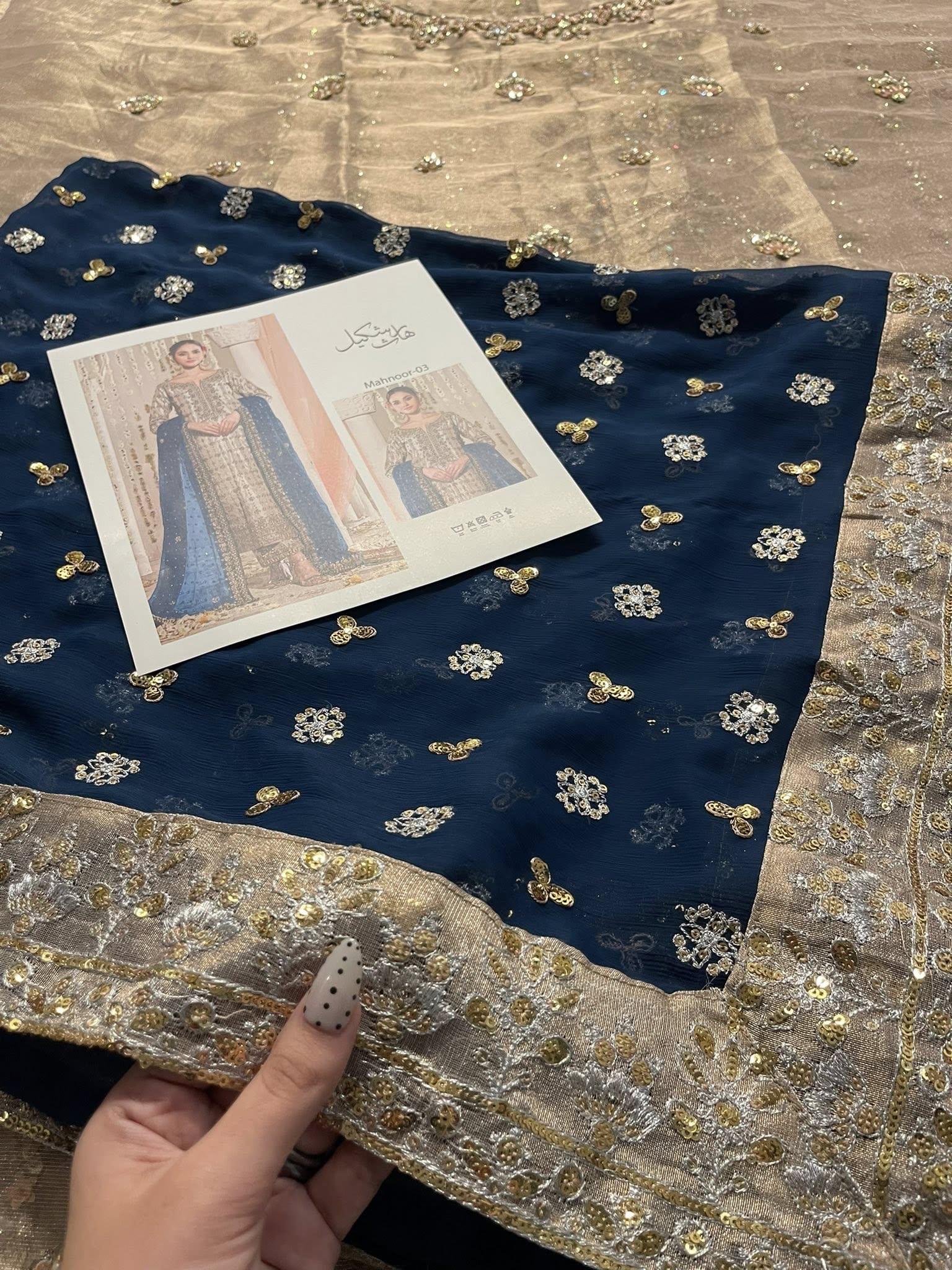 Haris Shakeel – Mahnoor Style, fabric and embroidery detail 8
