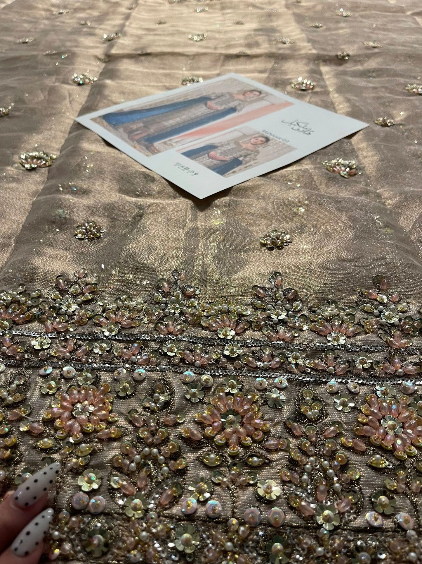Haris Shakeel – Mahnoor Style, fabric and embroidery detail 5
