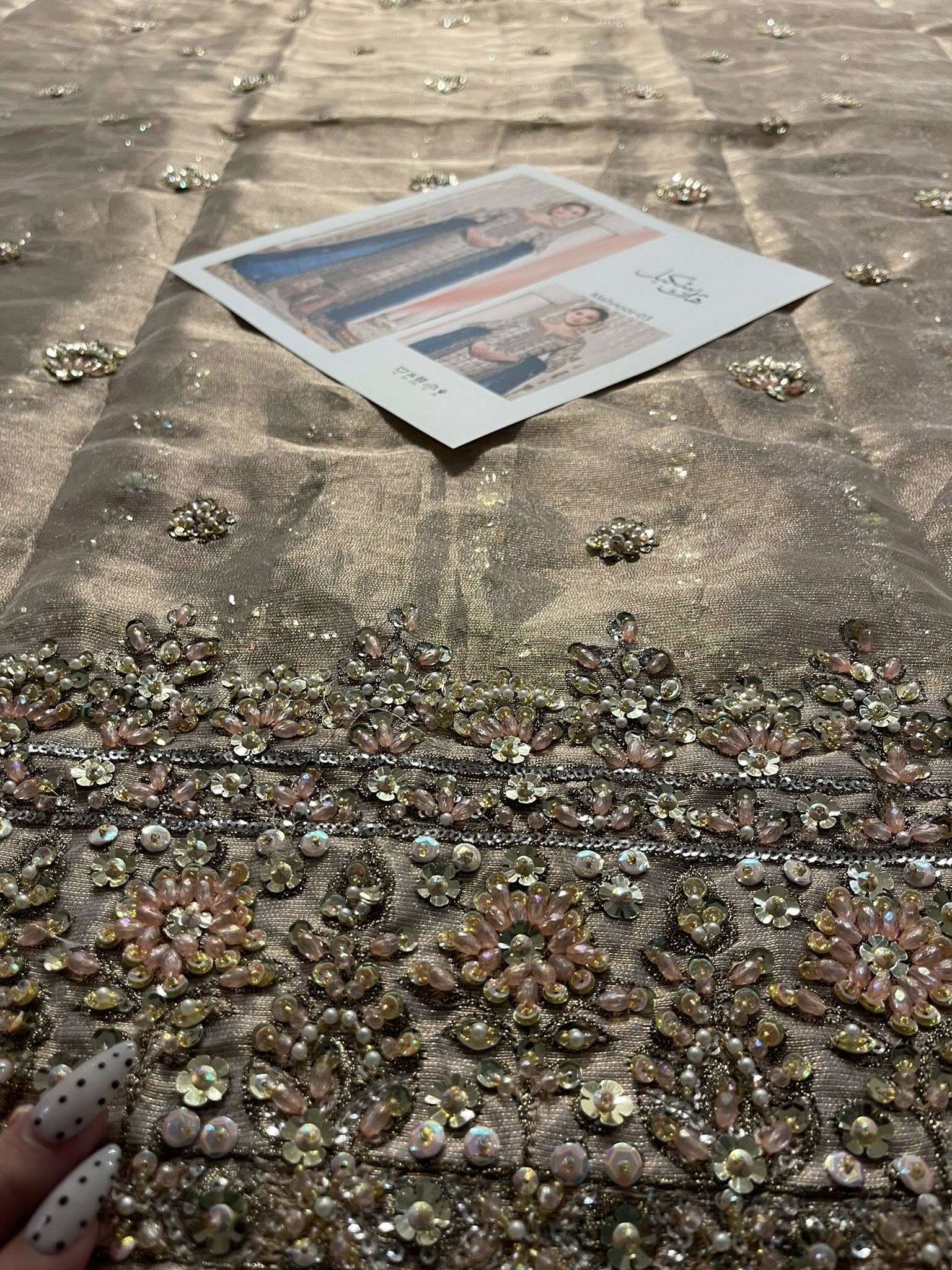 Haris Shakeel – Mahnoor Style, fabric and embroidery detail 5