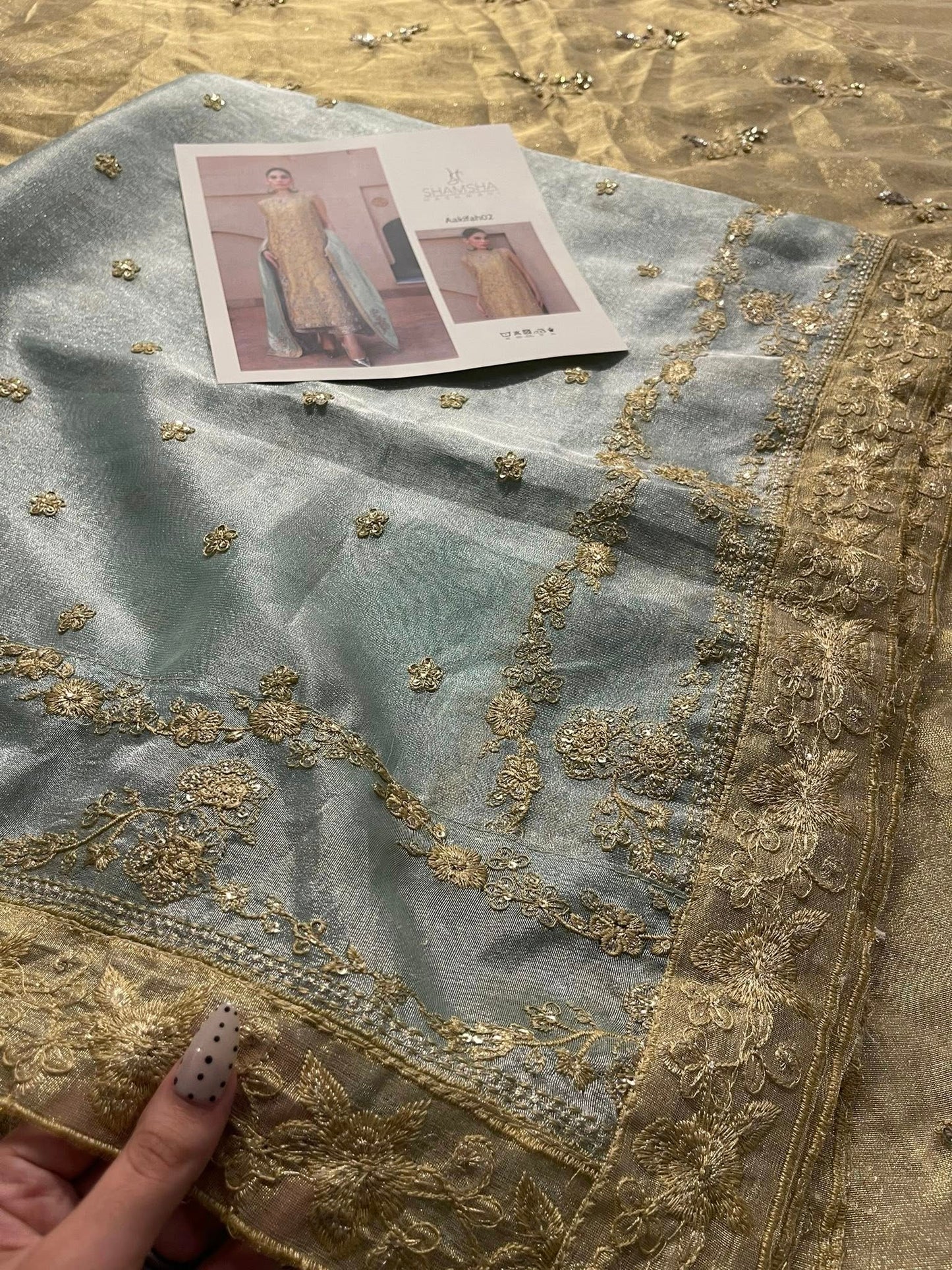 Republic Aakifah Style — Mairaz Yellow Gold Sharara