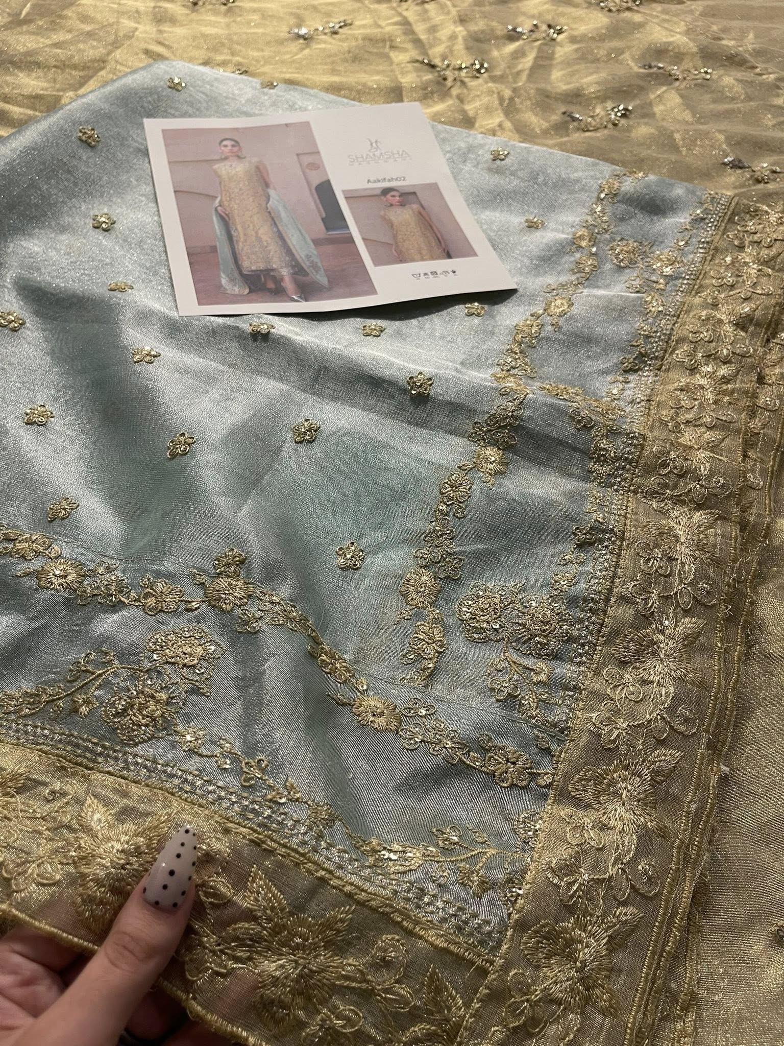 Republic Aakifah Style — Mairaz Yellow Gold Sharara