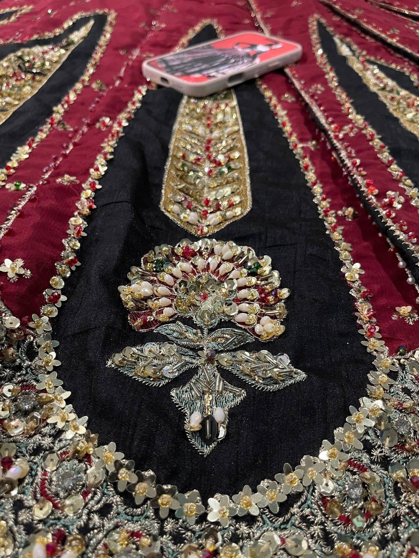 Republic Dil Raas Style — Mairaz Black & Maroon Sharara