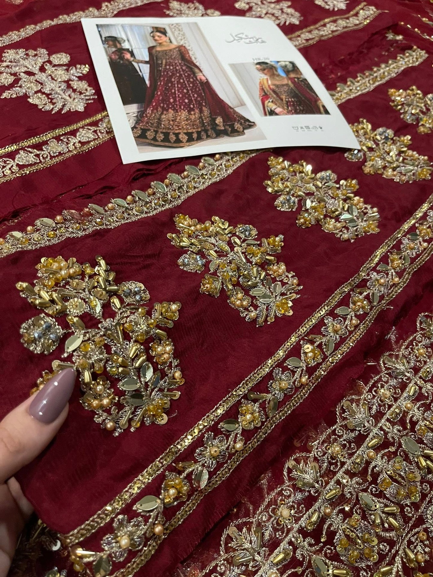 Haris Shakeel – Shifa Style, fabric and embroidery detail 4