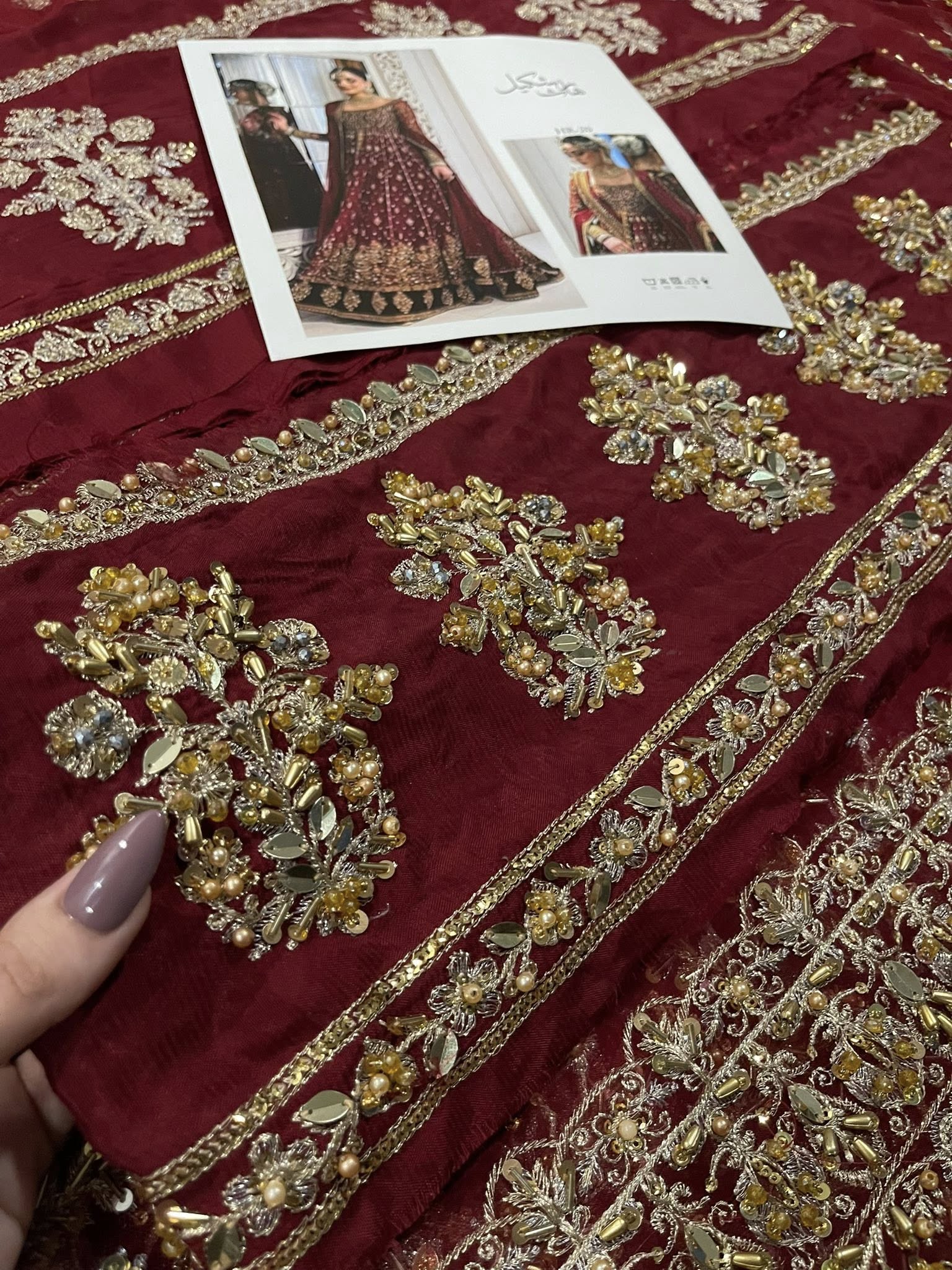 Haris Shakeel – Shifa Style, fabric and embroidery detail 4