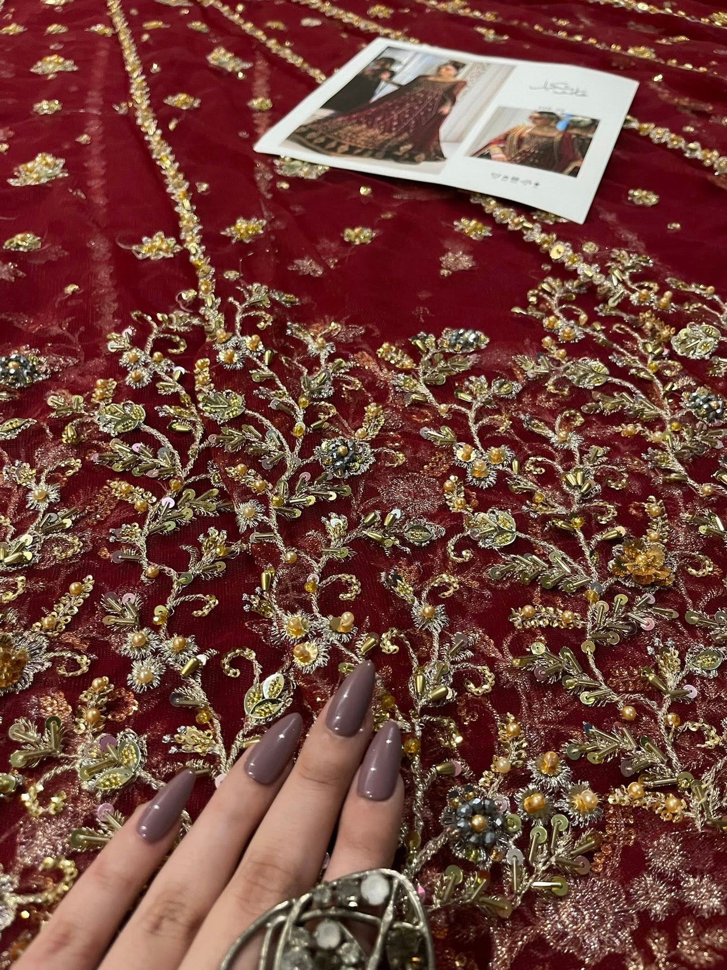 Haris Shakeel – Shifa Style, fabric and embroidery detail 10