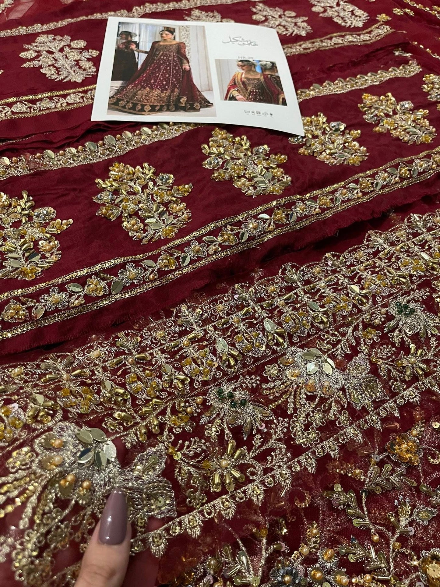 Haris Shakeel – Shifa Style, fabric and embroidery detail 5