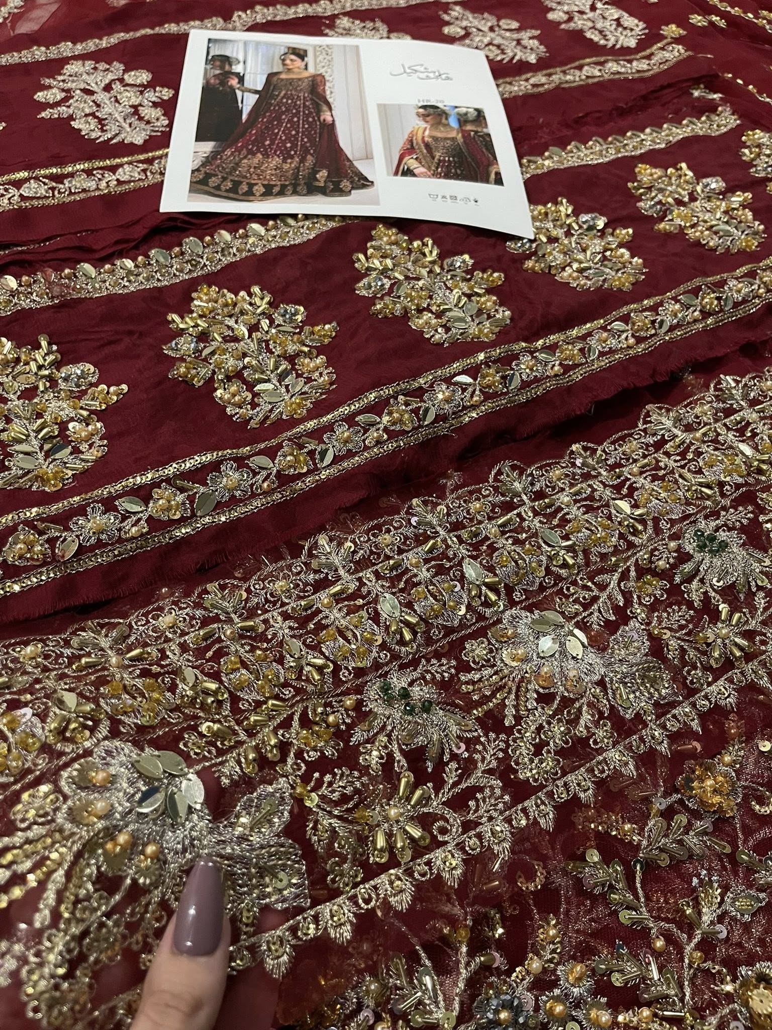 Haris Shakeel – Shifa Style, fabric and embroidery detail 5