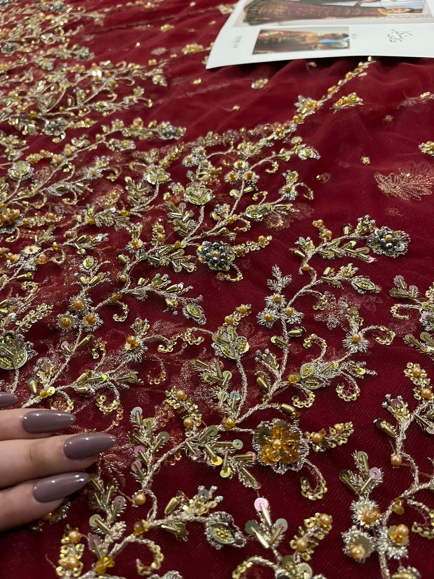 Haris Shakeel – Shifa Style, fabric and embroidery detail 9
