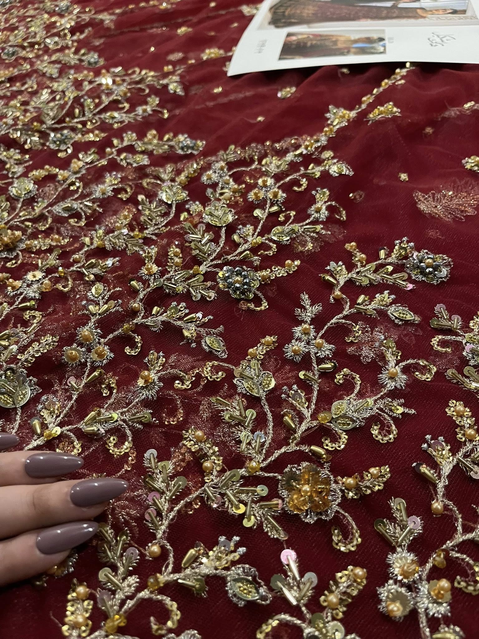 Haris Shakeel – Shifa Style, fabric and embroidery detail 9