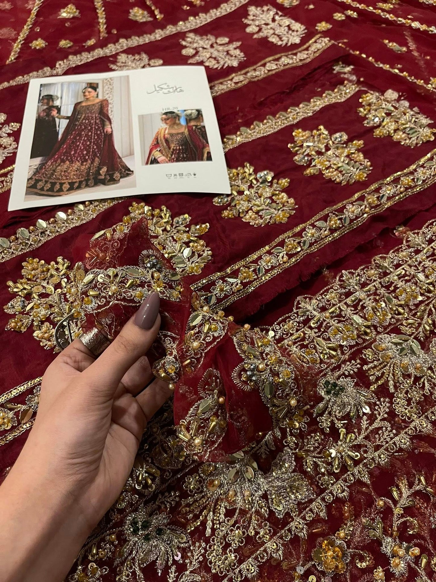 Haris Shakeel – Shifa Style, fabric and embroidery detail 3