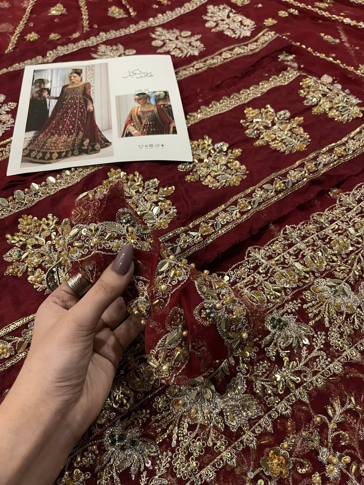 Haris Shakeel – Shifa Style, fabric and embroidery detail 3