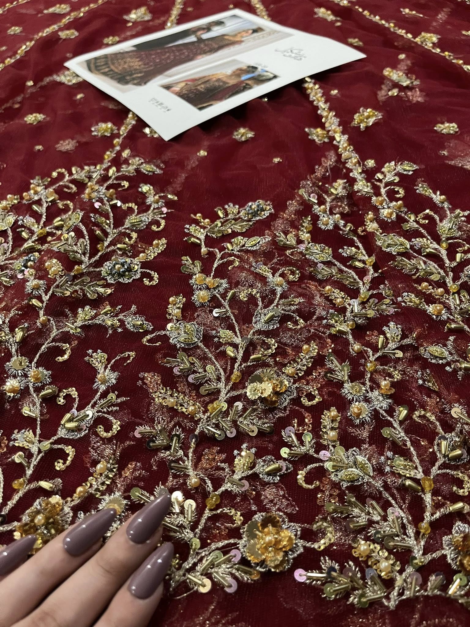 Haris Shakeel – Shifa Style, fabric and embroidery detail 13