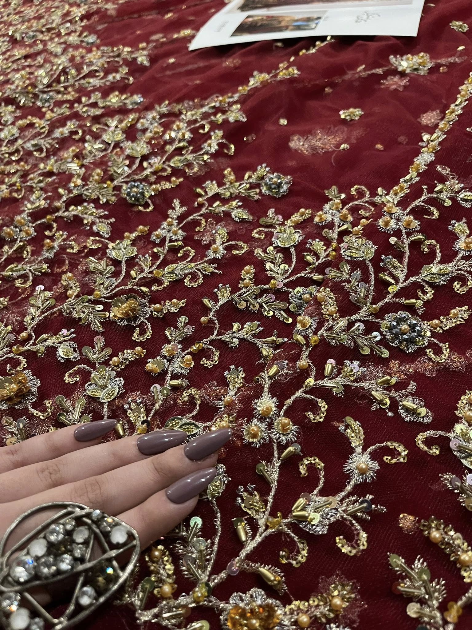 Haris Shakeel – Shifa Style, fabric and embroidery detail 12