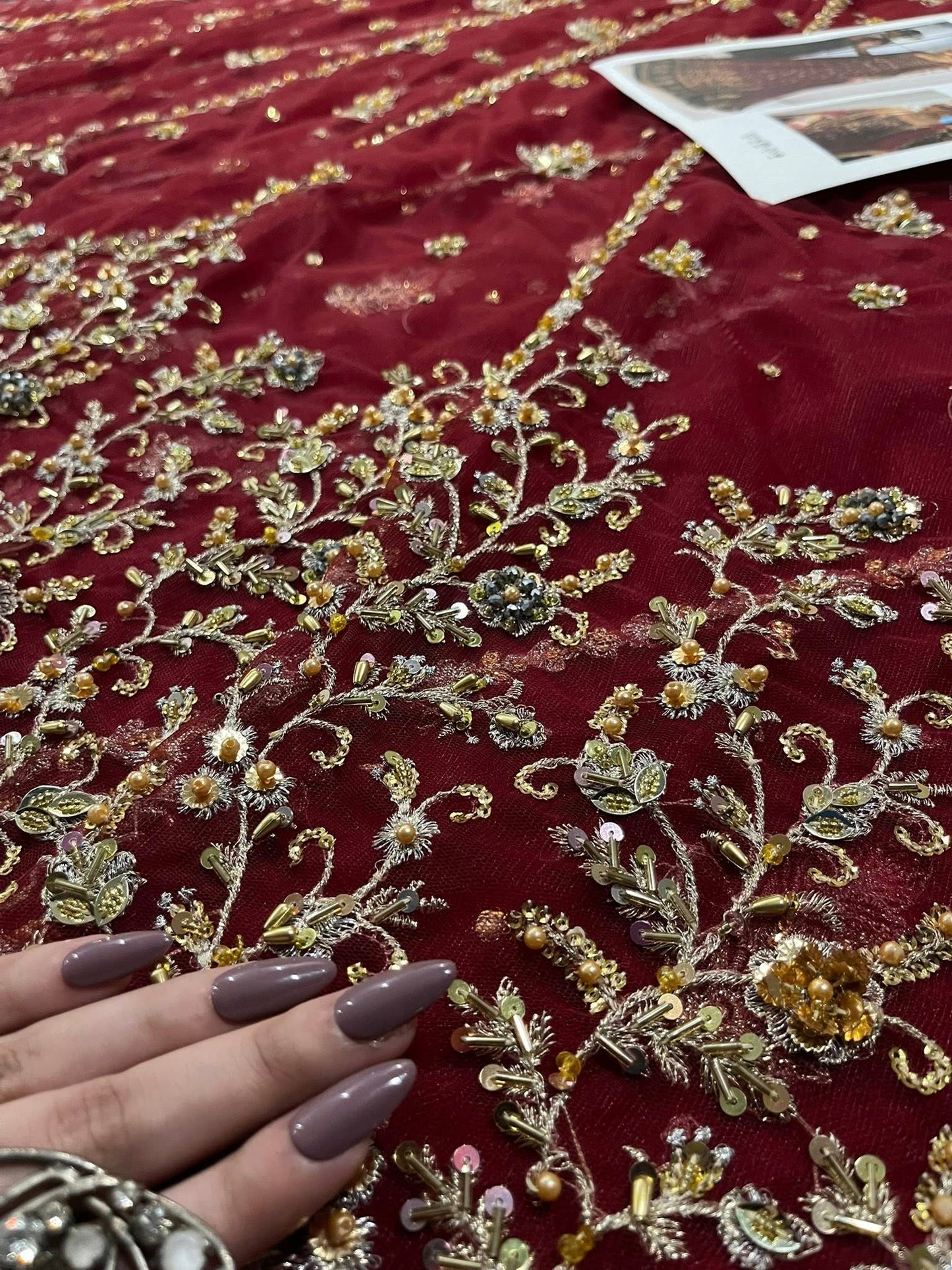 Haris Shakeel – Shifa Style, fabric and embroidery detail 8