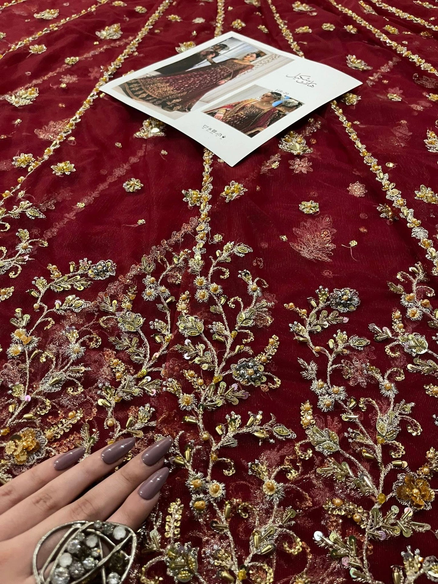 Haris Shakeel – Shifa Style, fabric and embroidery detail 6