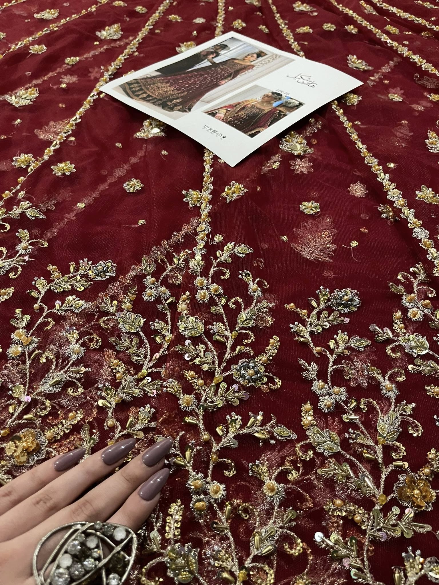 Haris Shakeel – Shifa Style, fabric and embroidery detail 6