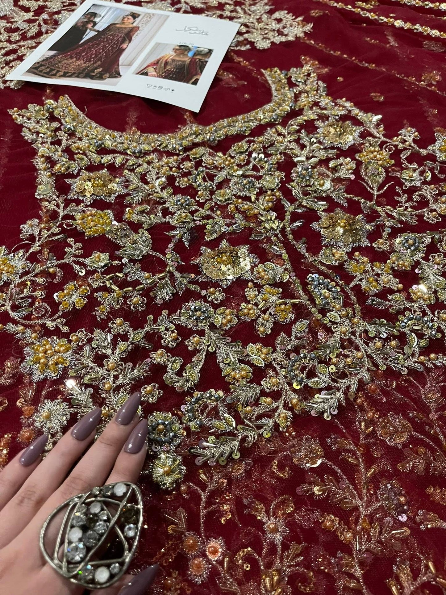 Haris Shakeel – Shifa Style, fabric and embroidery detail 11