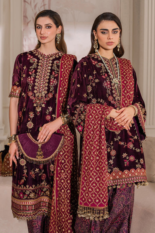 Embroidered Velvet UF-752 Style — Mairaz reproduction, product view 1 of 20