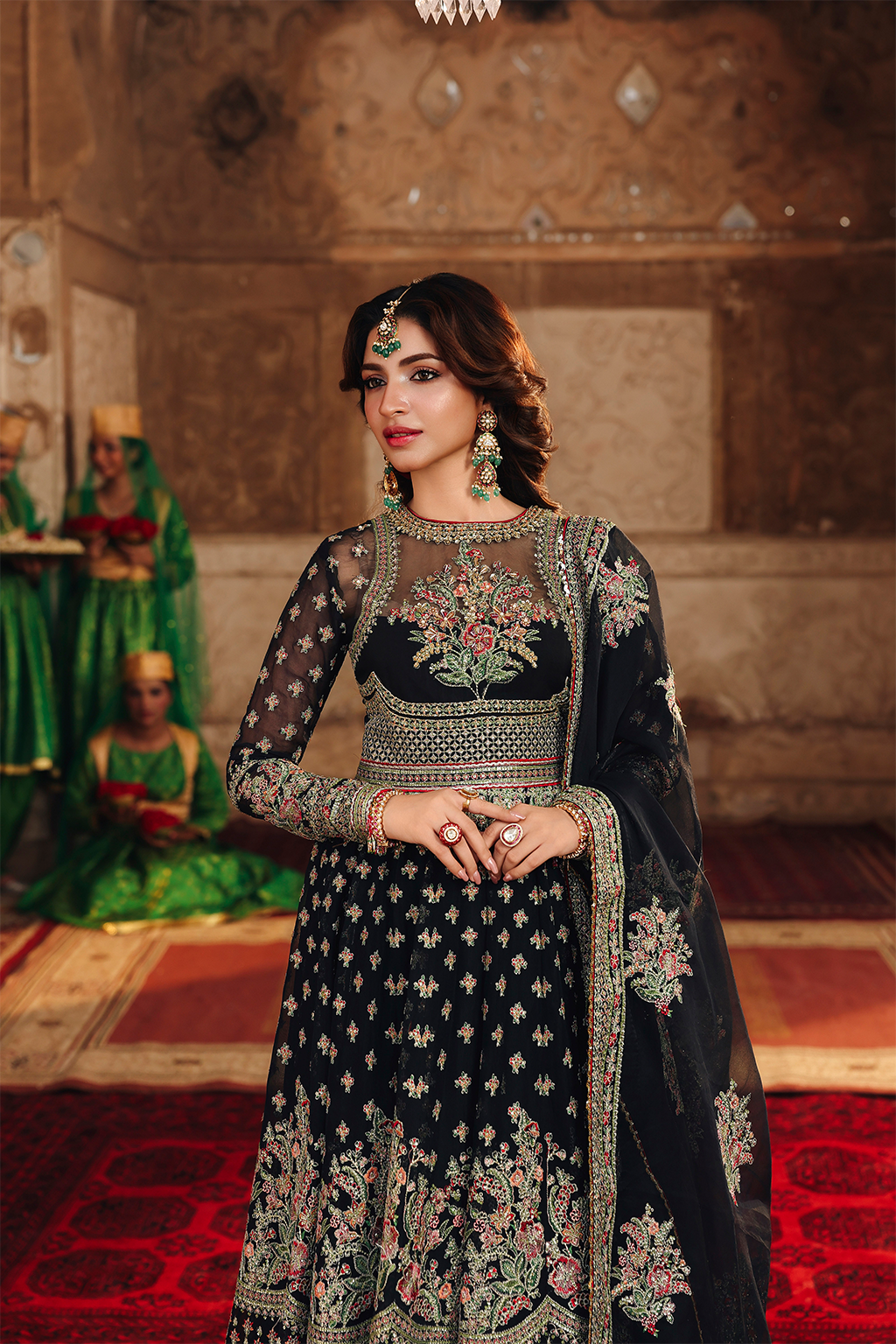 Saad Shaikh Meharbano Style — Mairaz Black Lehenga