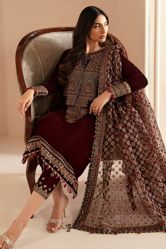 Mairaz Embroidered Velvet Suit — VF-2022