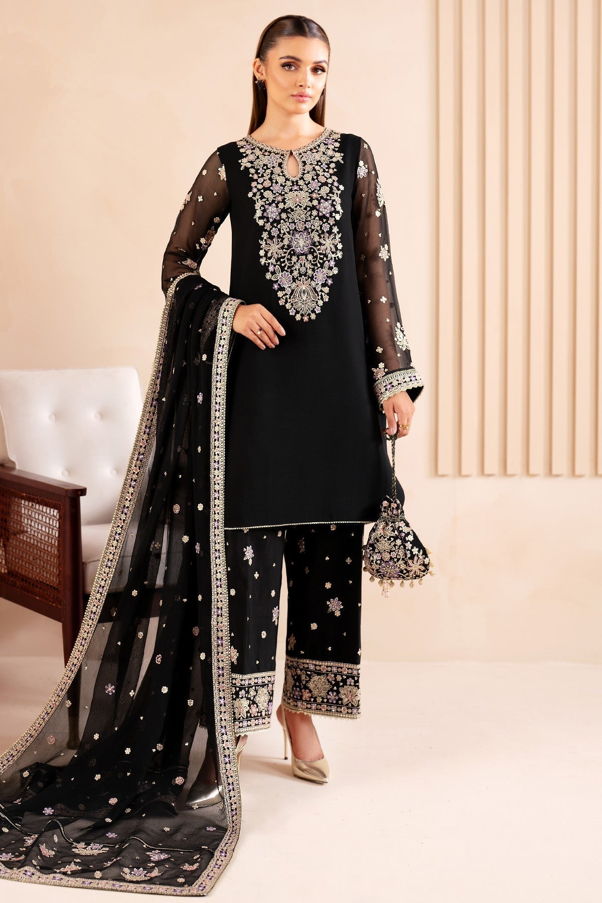 Farasha Splash Style — Mairaz Three-Piece Suit