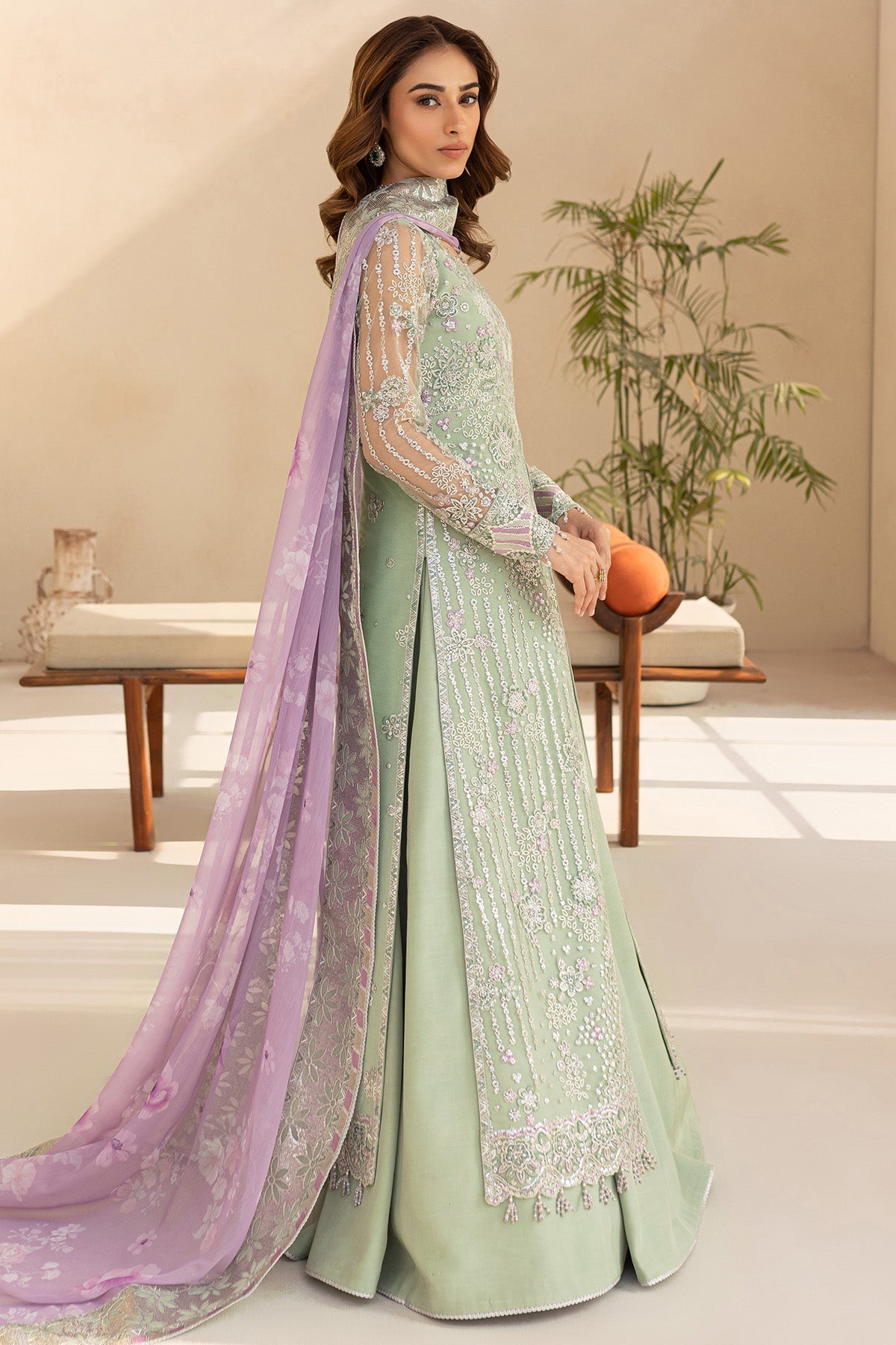 Farasha Sage Luxe Style — Mairaz Three-Piece Suit