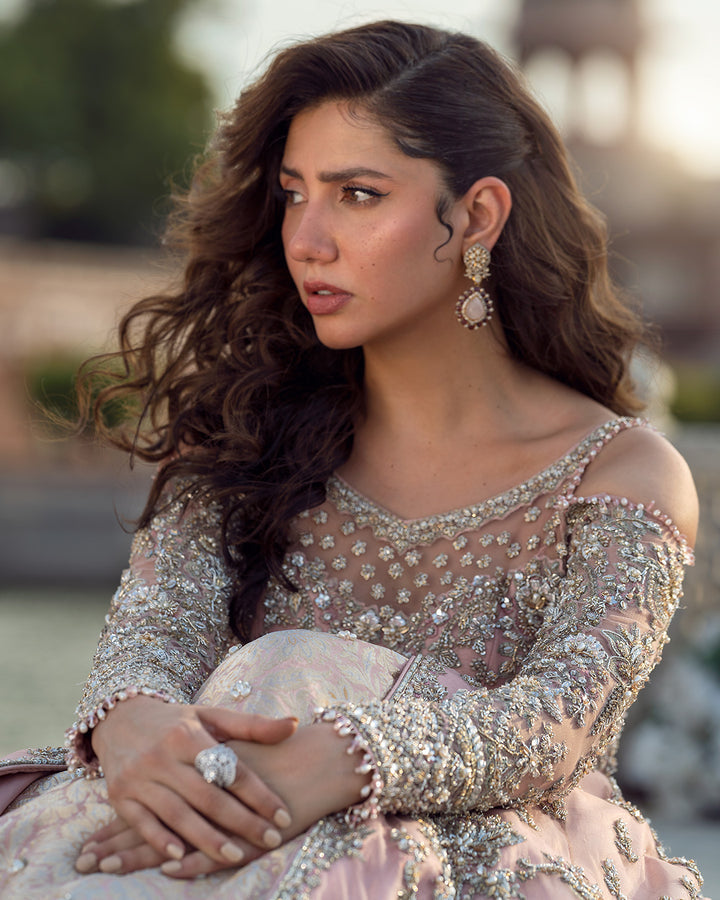 Faiza Saqlain Aysana close-up of embroidered bodice and sleeves