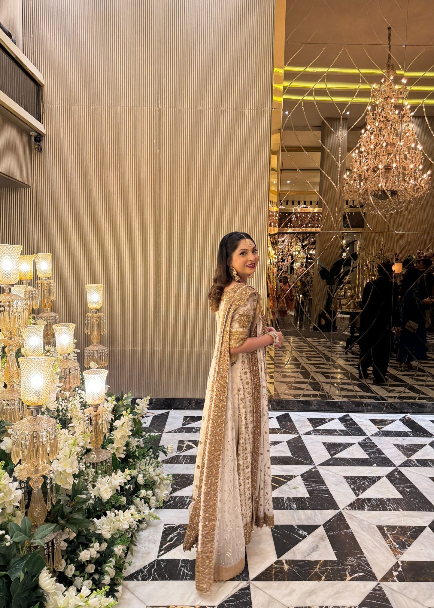 Haris Shakeel Marium style — Mairaz ivory three-piece suit reference, view 2 of 2