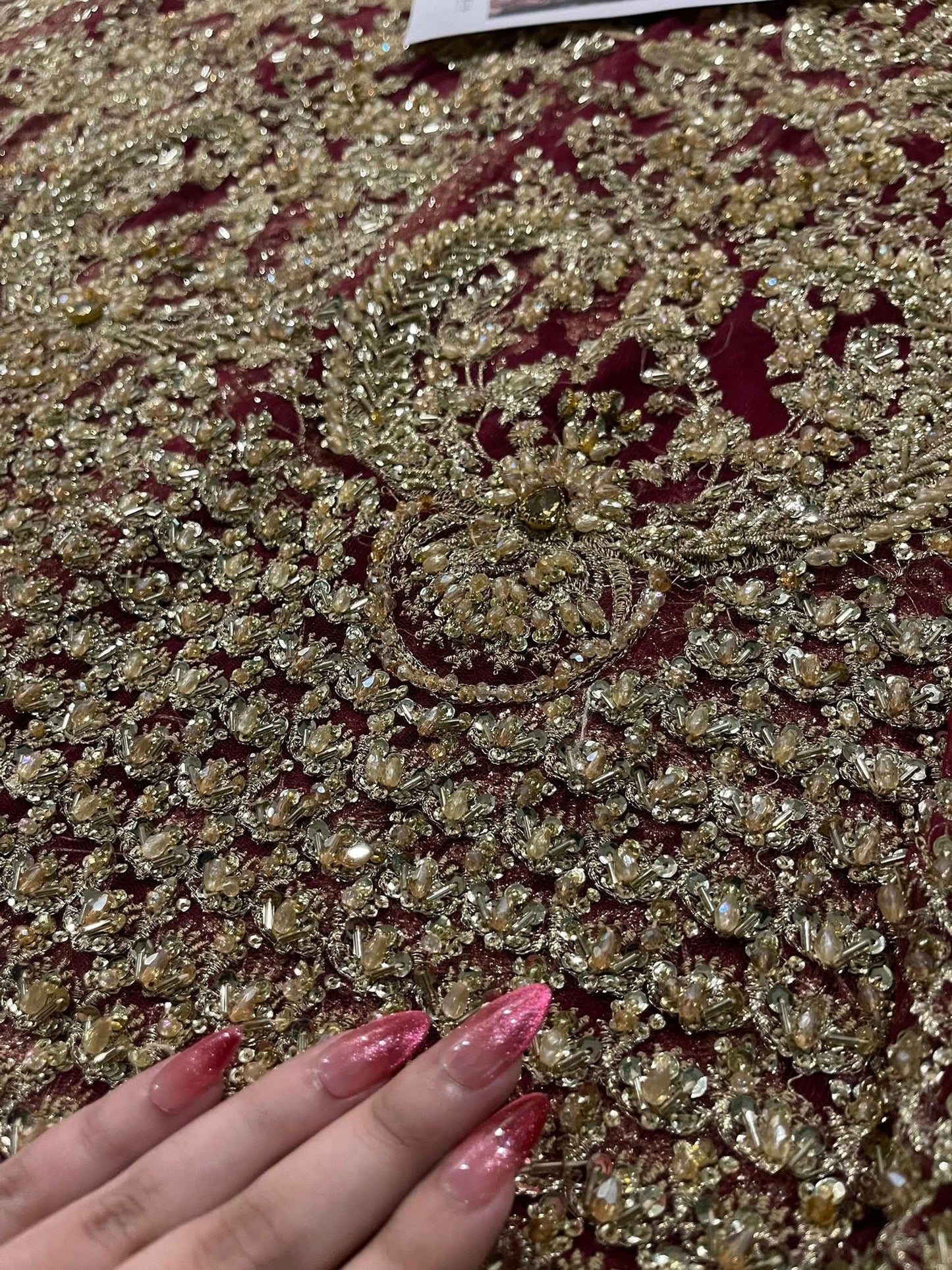 Faiza Saqlain Ayana Style — Mairaz Maroon Lehenga