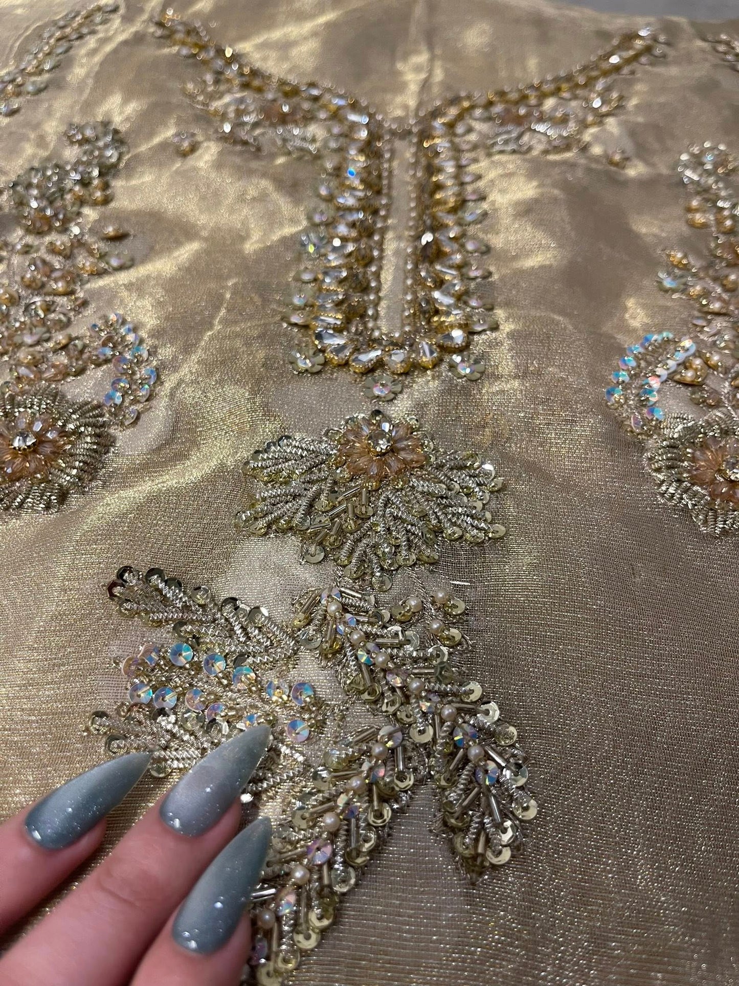 Ayesha Somaya Ayra Style — Mairaz Gold Three-Piece Suit