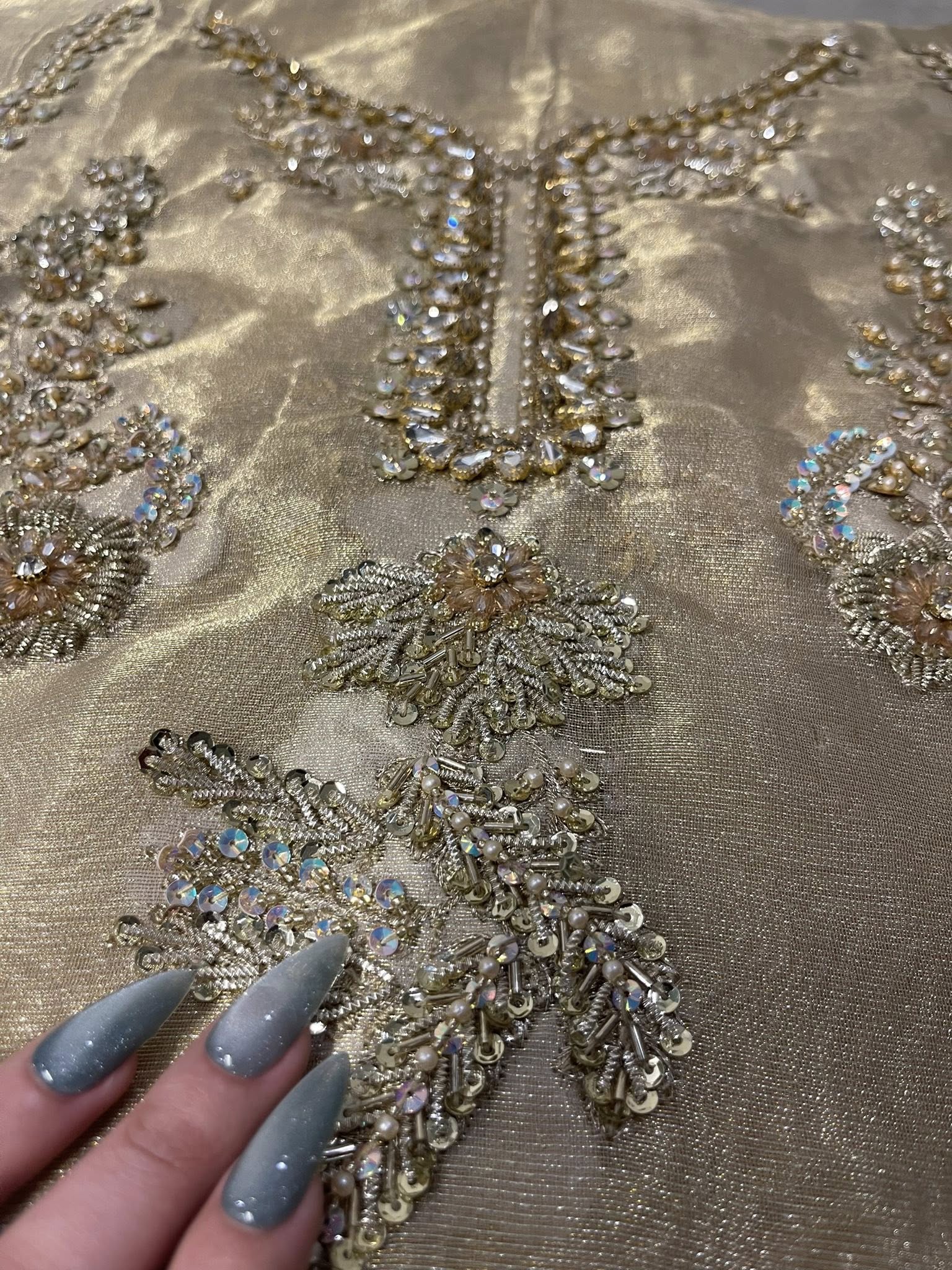 Ayesha Somaya Ayra Style — Mairaz Gold Three-Piece Suit