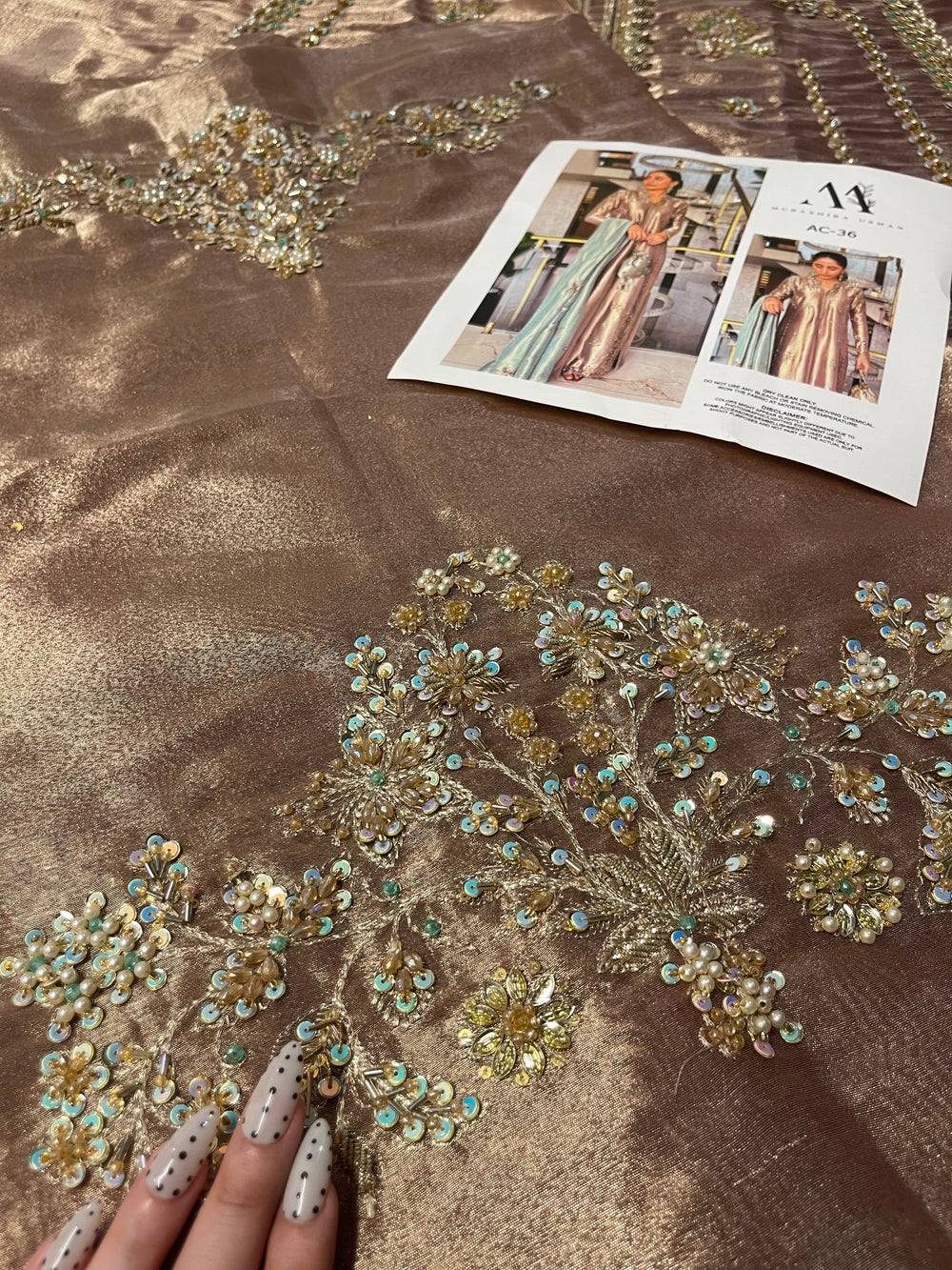 Republic Women Wear Noor Style — Mairaz Mauve & Turquoise Sharara