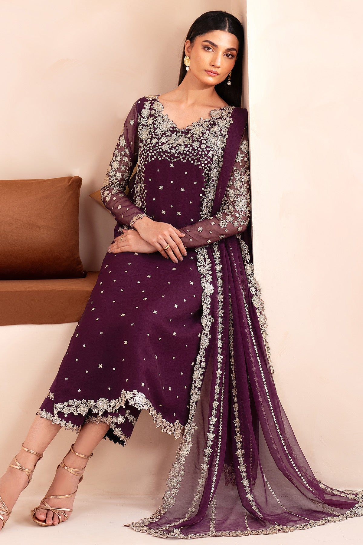 Farasha Mulberry Style — Mairaz Three-Piece Suit