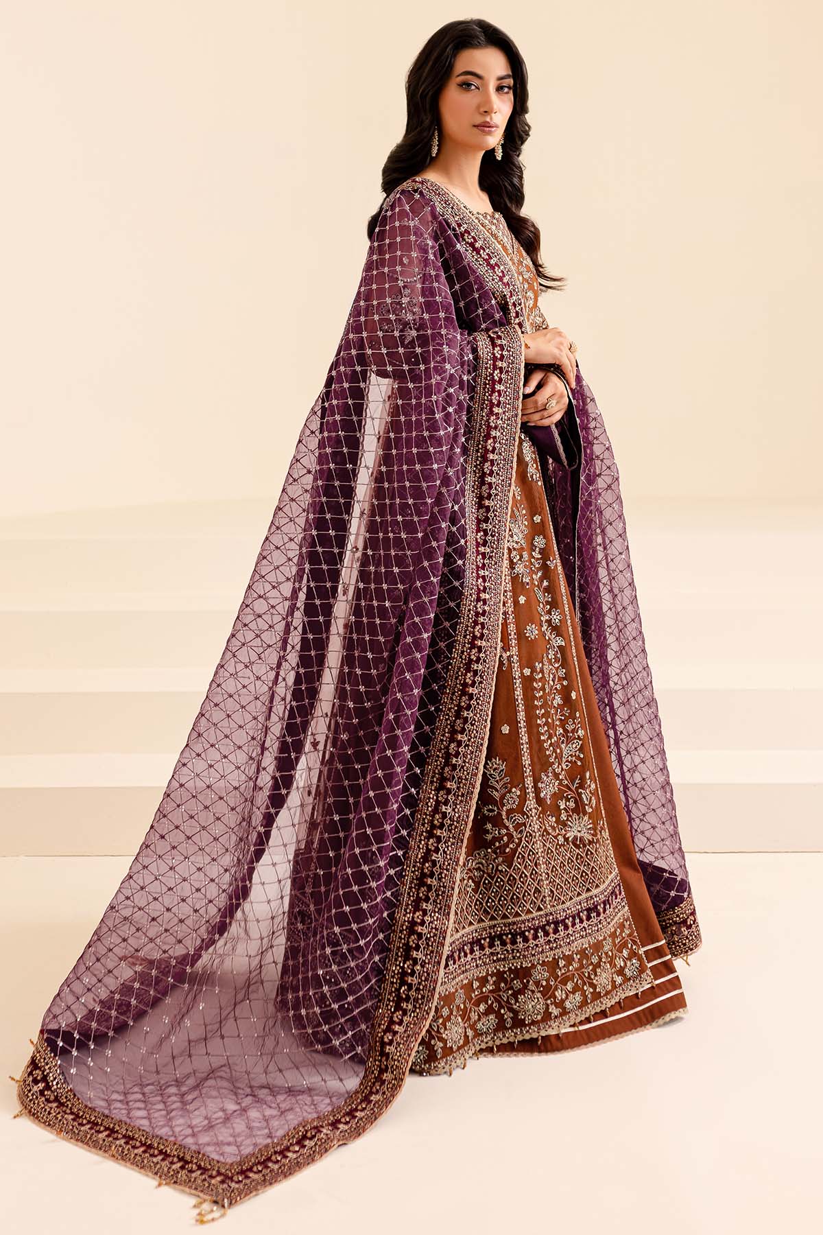 Farasha Crimson Allure Style — Mairaz Three-Piece Suit