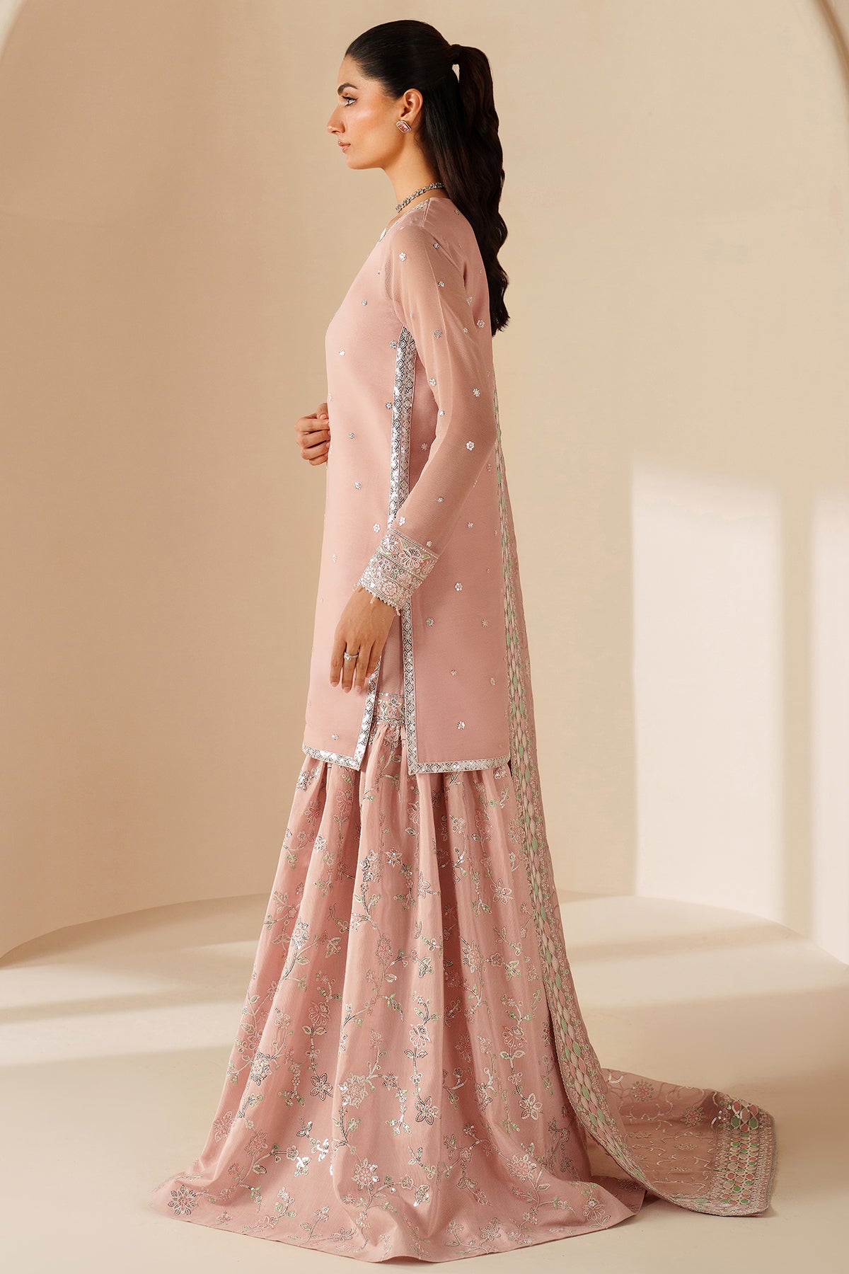 Farasha Serene Petal Style — Mairaz Three-Piece Suit