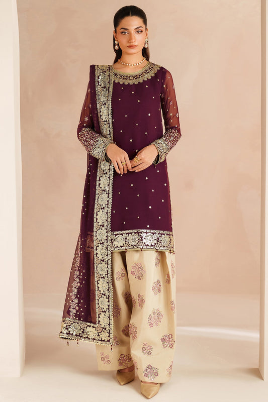 Farasha Maple Glow Style — Mairaz Three-Piece Suit