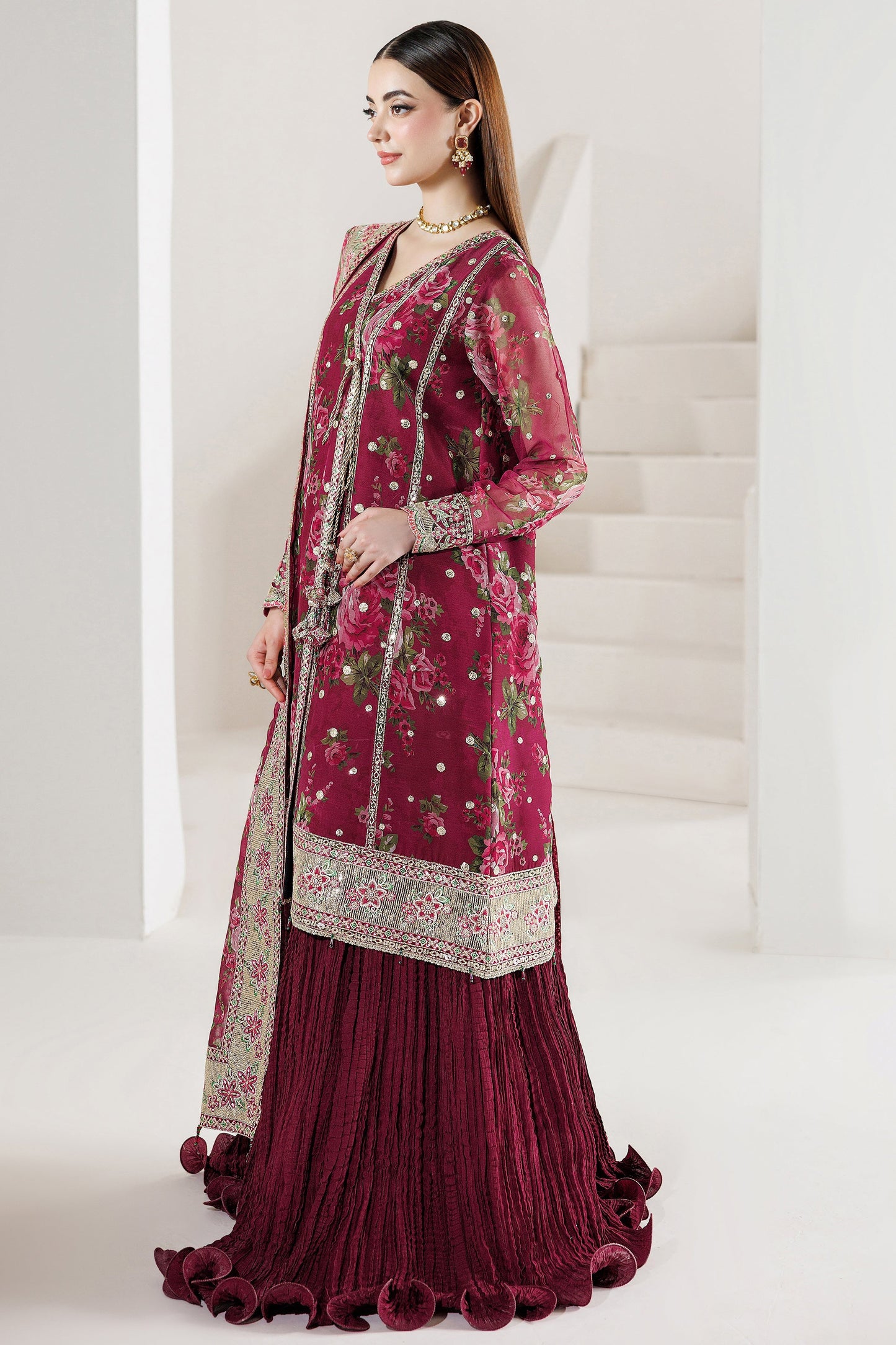 Farasha Rouge Reign Style — Mairaz Three-Piece Suit