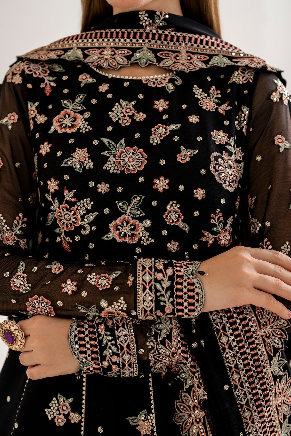 Farasha Opaline Style — Mairaz Three-Piece Suit