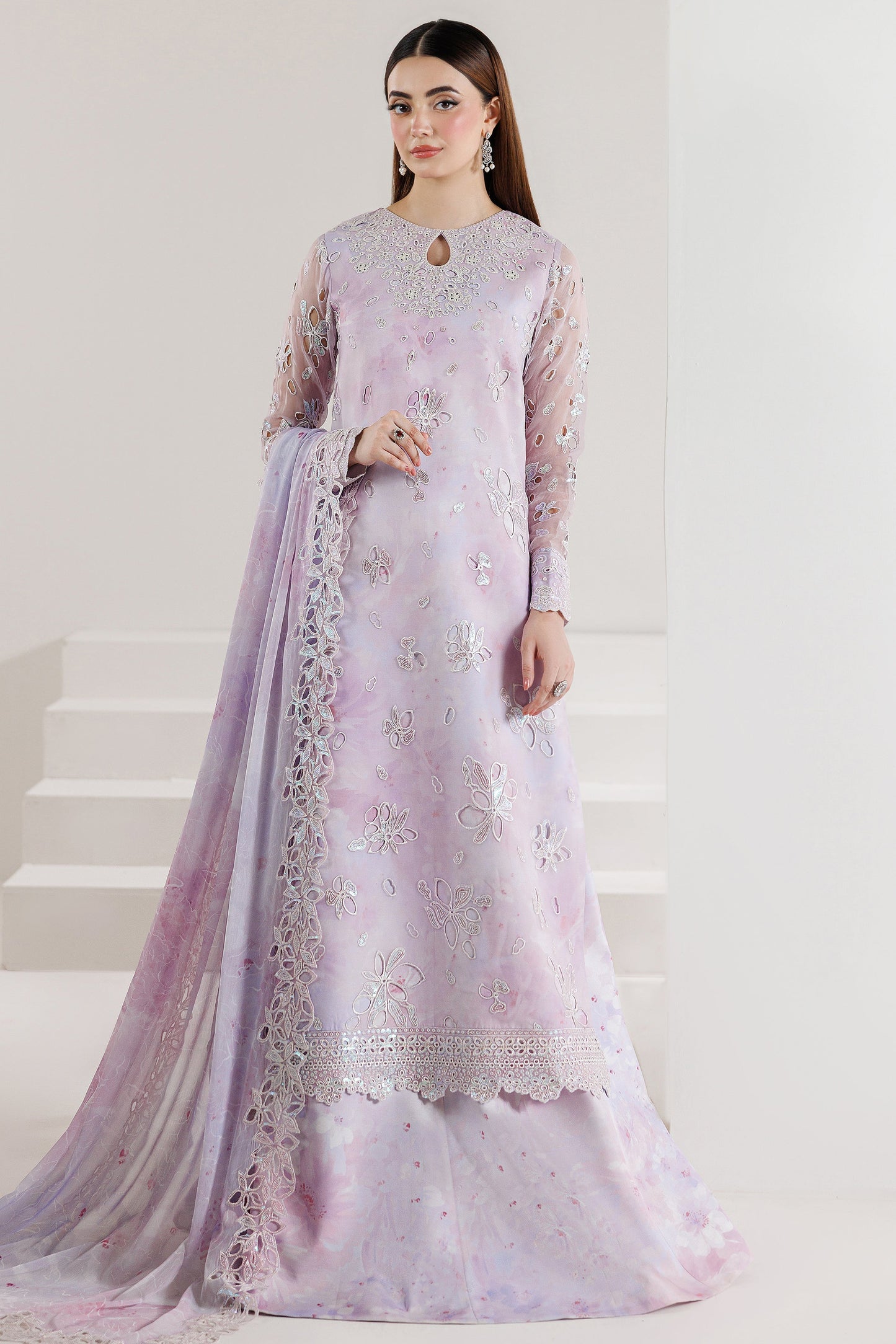 Farasha Lilac Enchant Style — Mairaz Three-Piece Suit