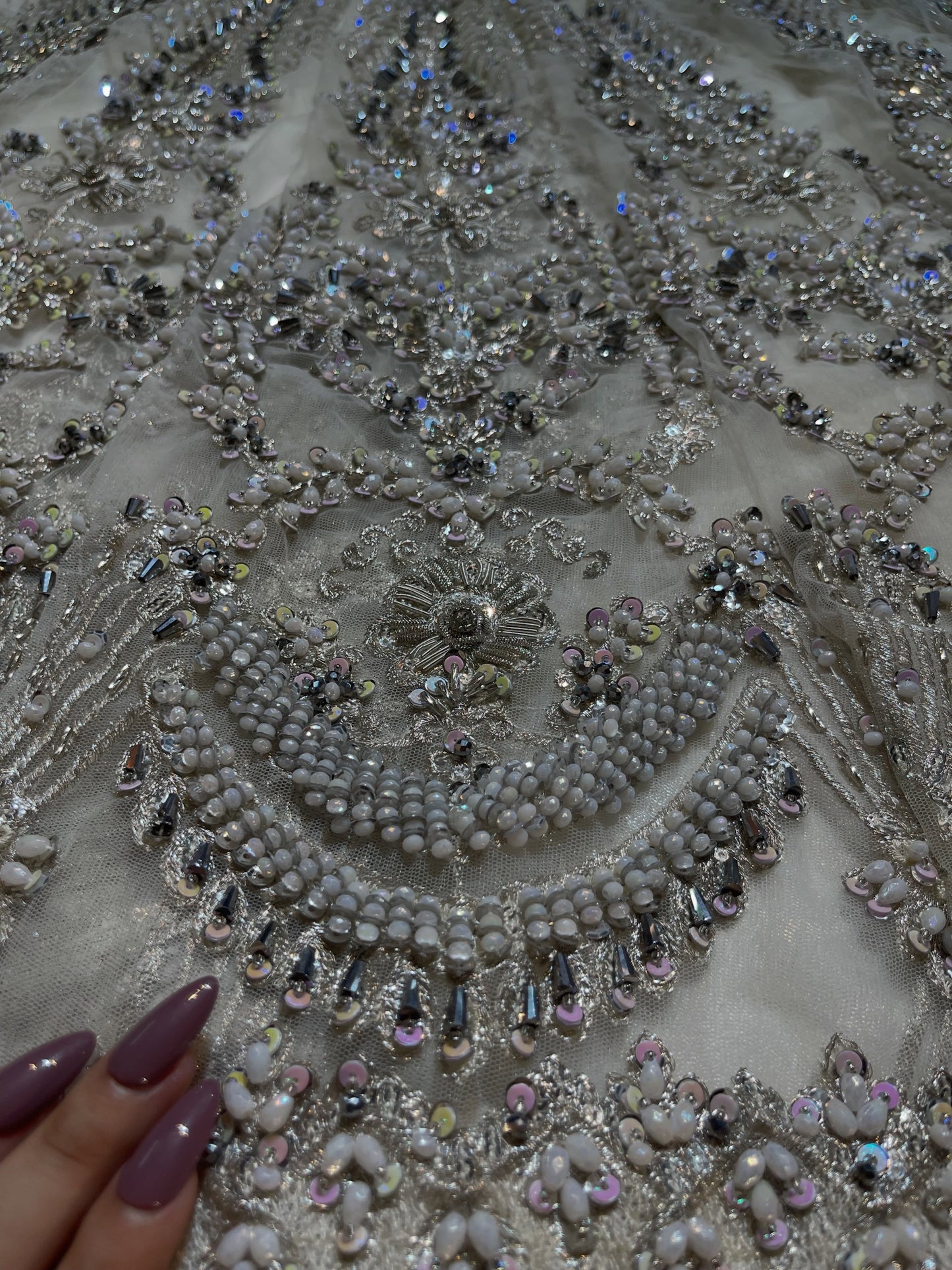 Gulaal Eredita B-4 Style — Mairaz White Lehenga