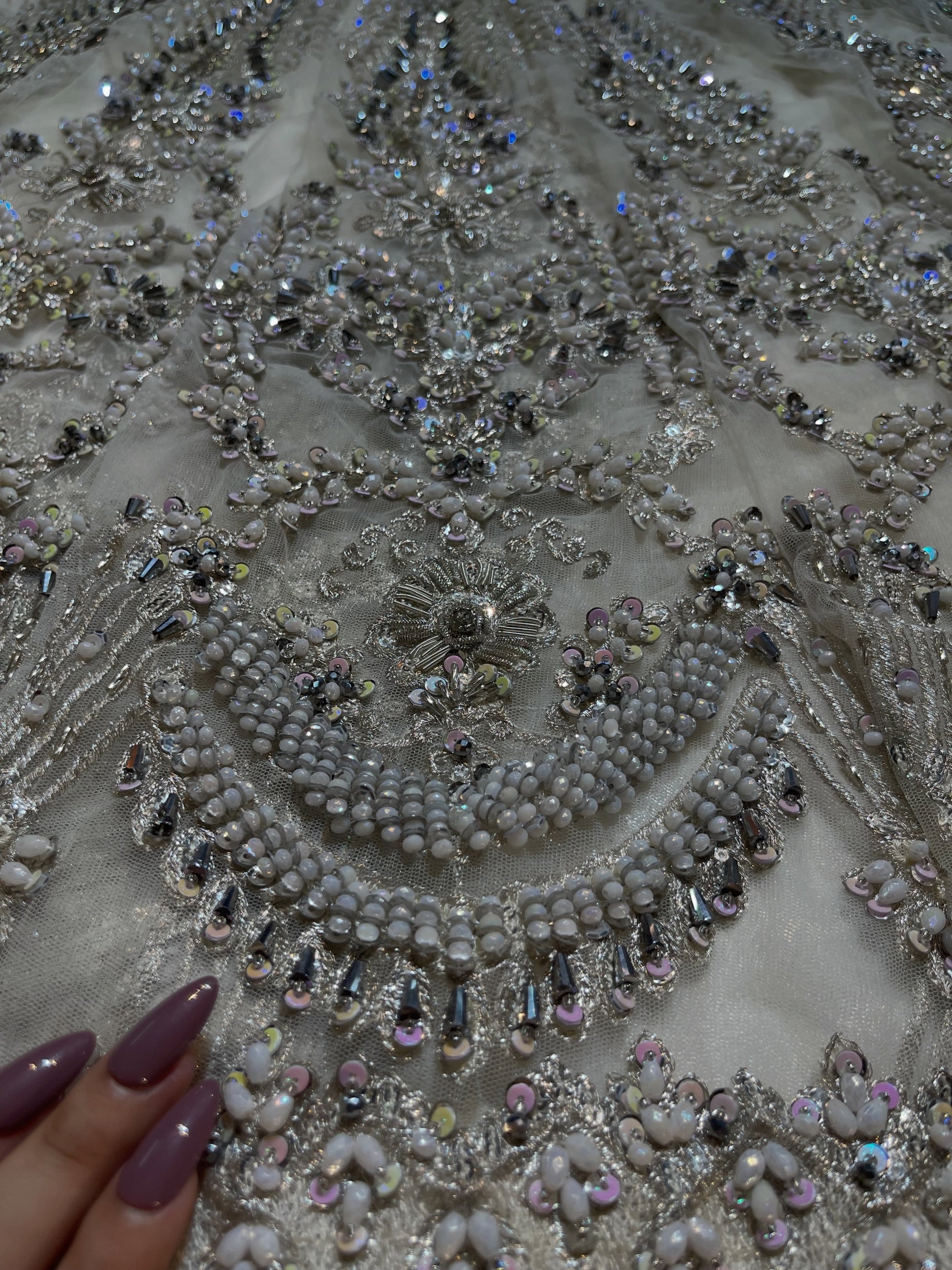 Gulaal Eredita B-4 Style — Mairaz White Lehenga
