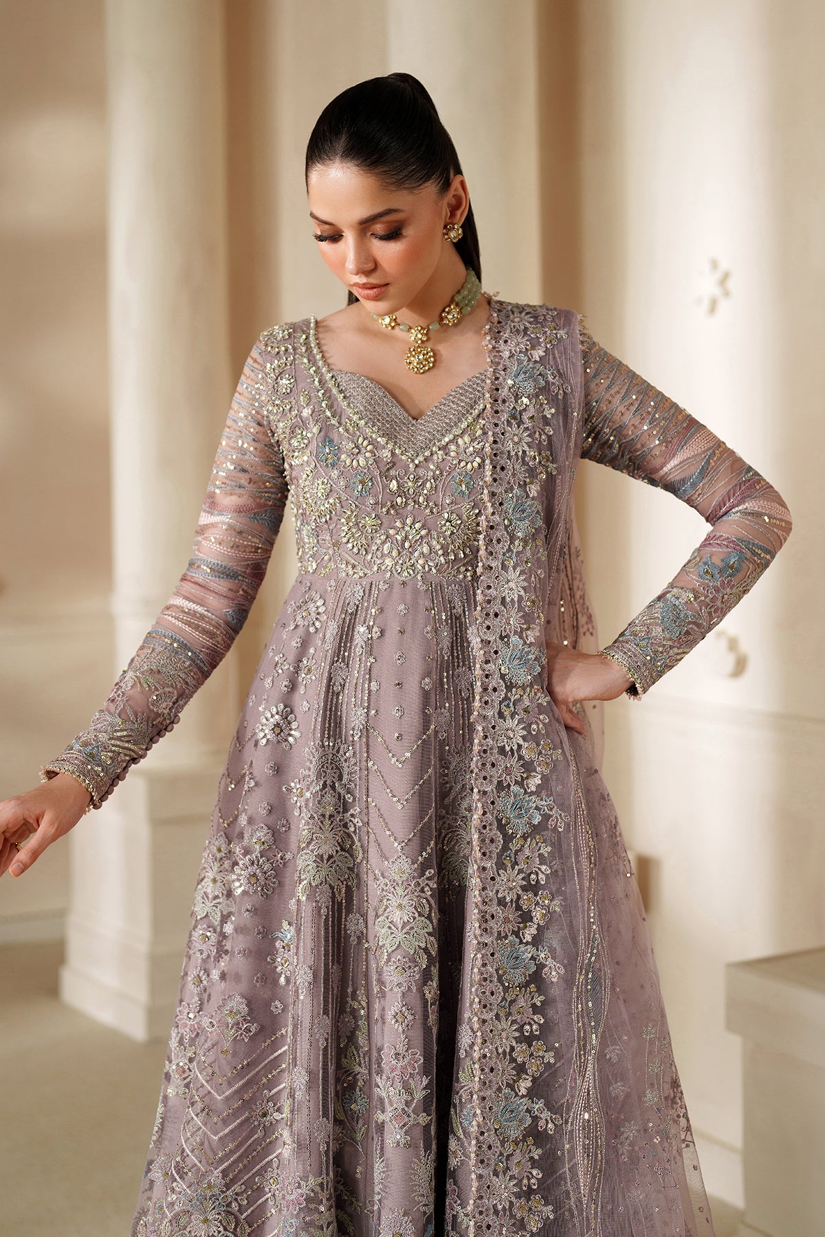 Baroque Chantelle CH14-04 style — Mairaz Embroidered Net Suit reference, view 8 of 19